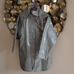 Zara plaid rain jacket (S)